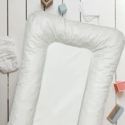 Matelas à langer flocons vert d'eau - 50x70cm
