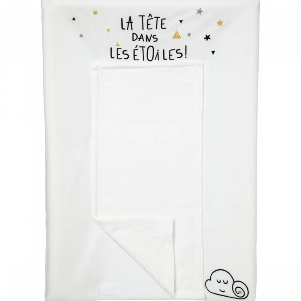 Matelas à langer + housse + serviette étoile filante