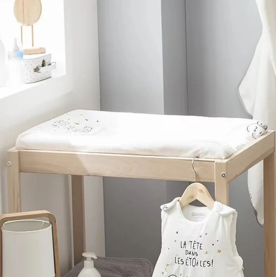 Matelas à langer + housse + serviette étoile filante