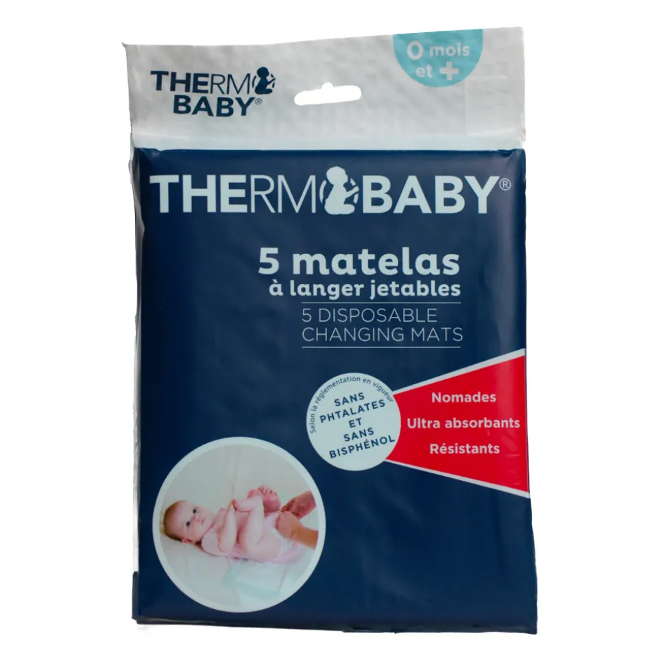 Matelas à langer jetables - 5 pièces