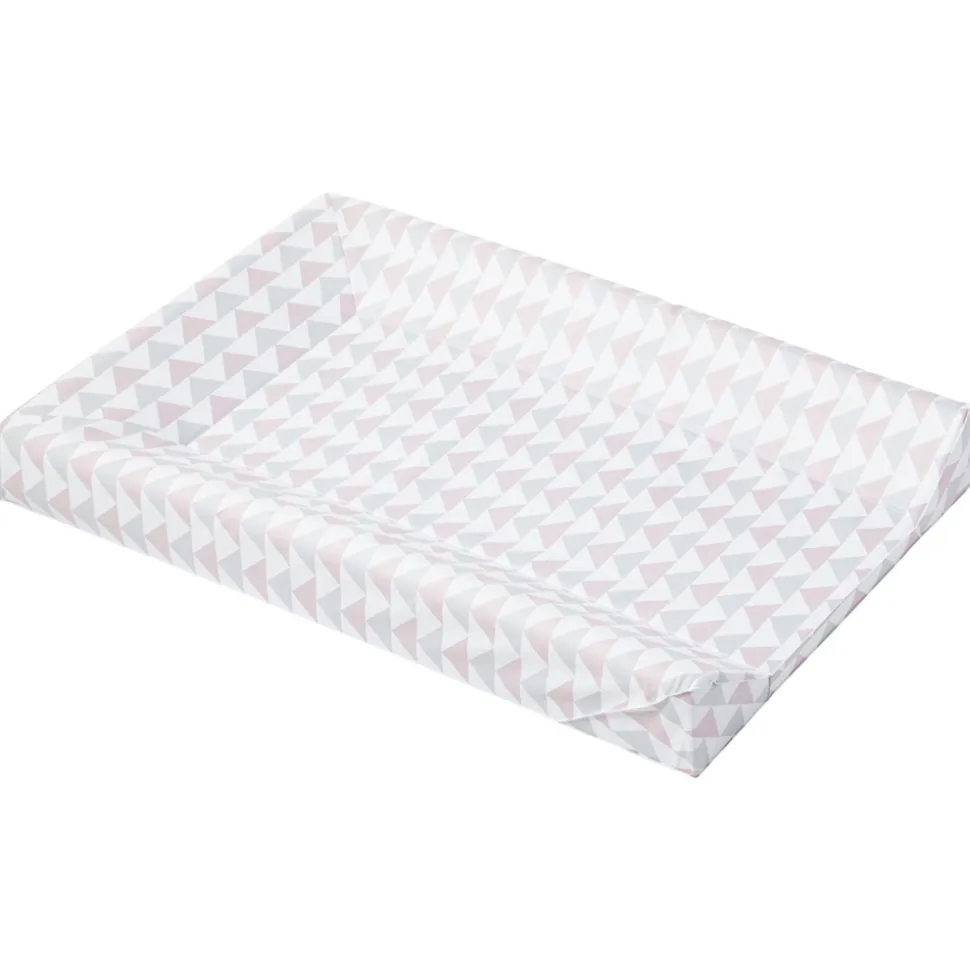 Matelas à langer luxe géométriques rose/ gris