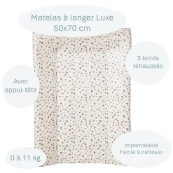 Matelas à langer luxe polka dots