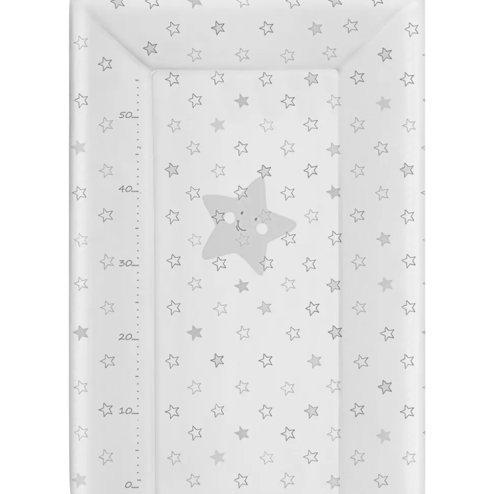 Matelas à langer luxe étoile gris