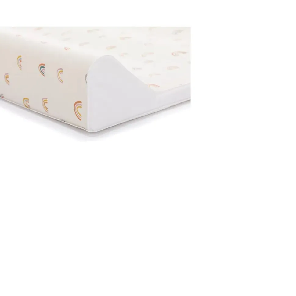 Matelas à langer petits arcs-en-ciel beiges