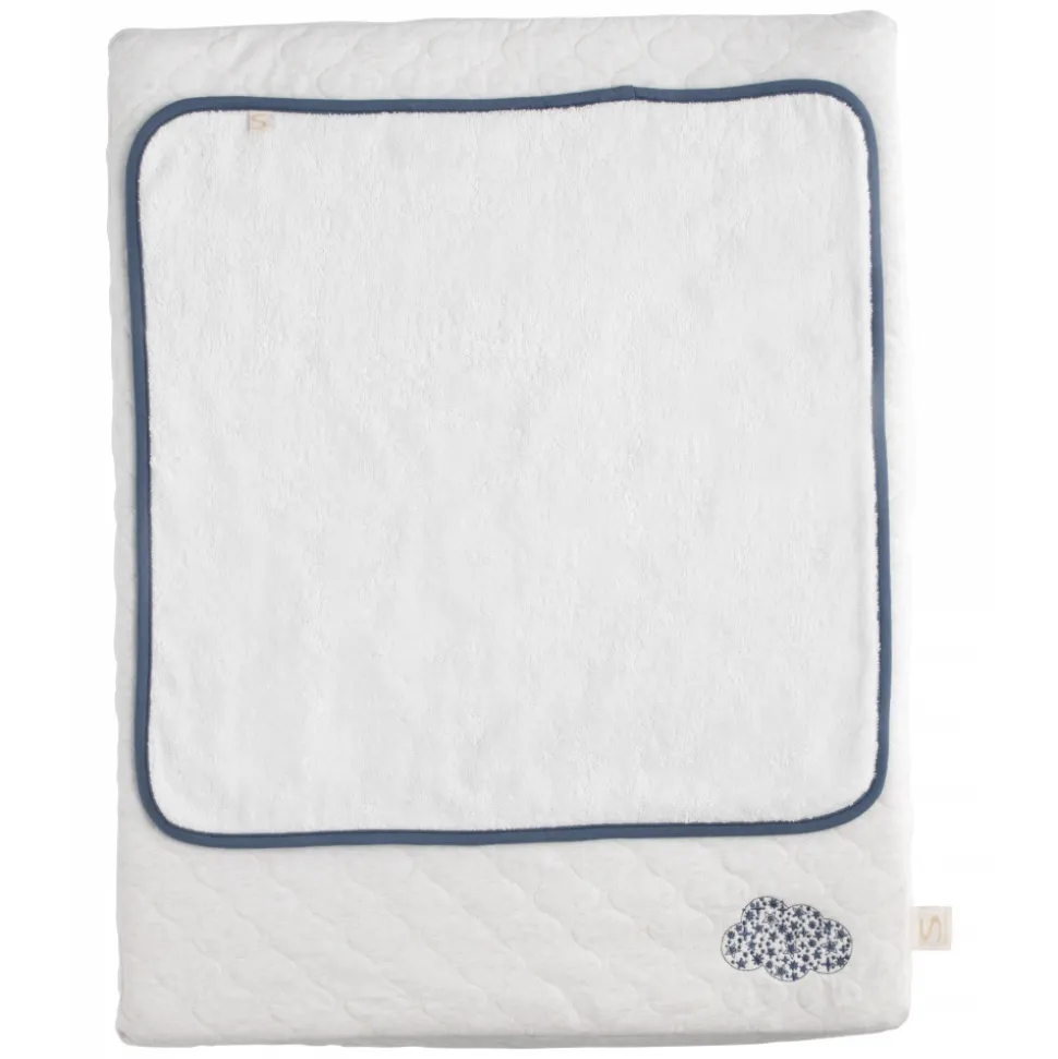 Matelas à langer 68 x 52 cm avec serviette éponge petit nuage