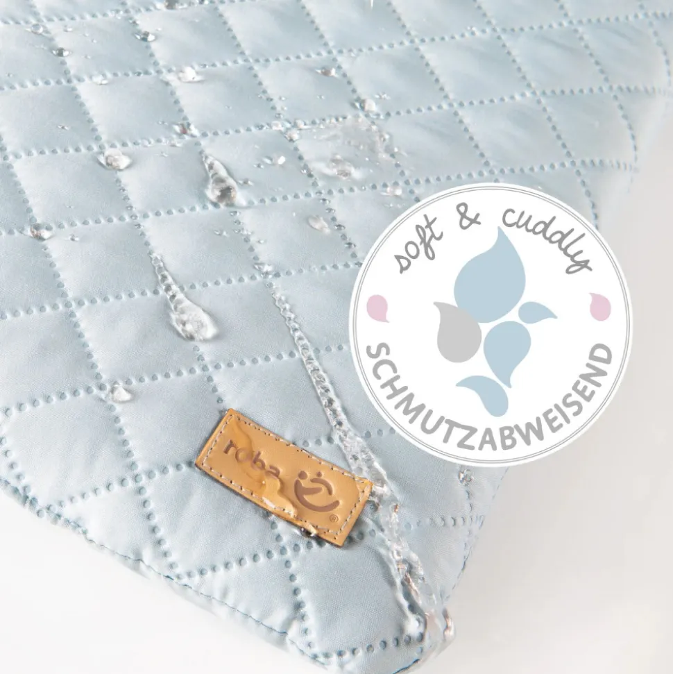 Matelas à langer 85 x 75 cm bleu clair/ciel