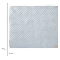 Matelas à langer 85 x 75 cm bleu clair/ciel