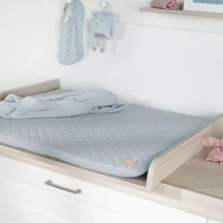 Matelas à langer 85 x 75 cm bleu clair/ciel