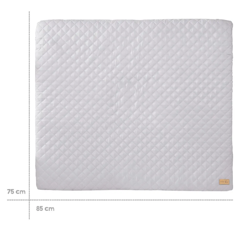 Matelas à langer 85 x 75 cm gris argenté