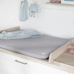 Matelas à langer 85 x 75 cm gris argenté