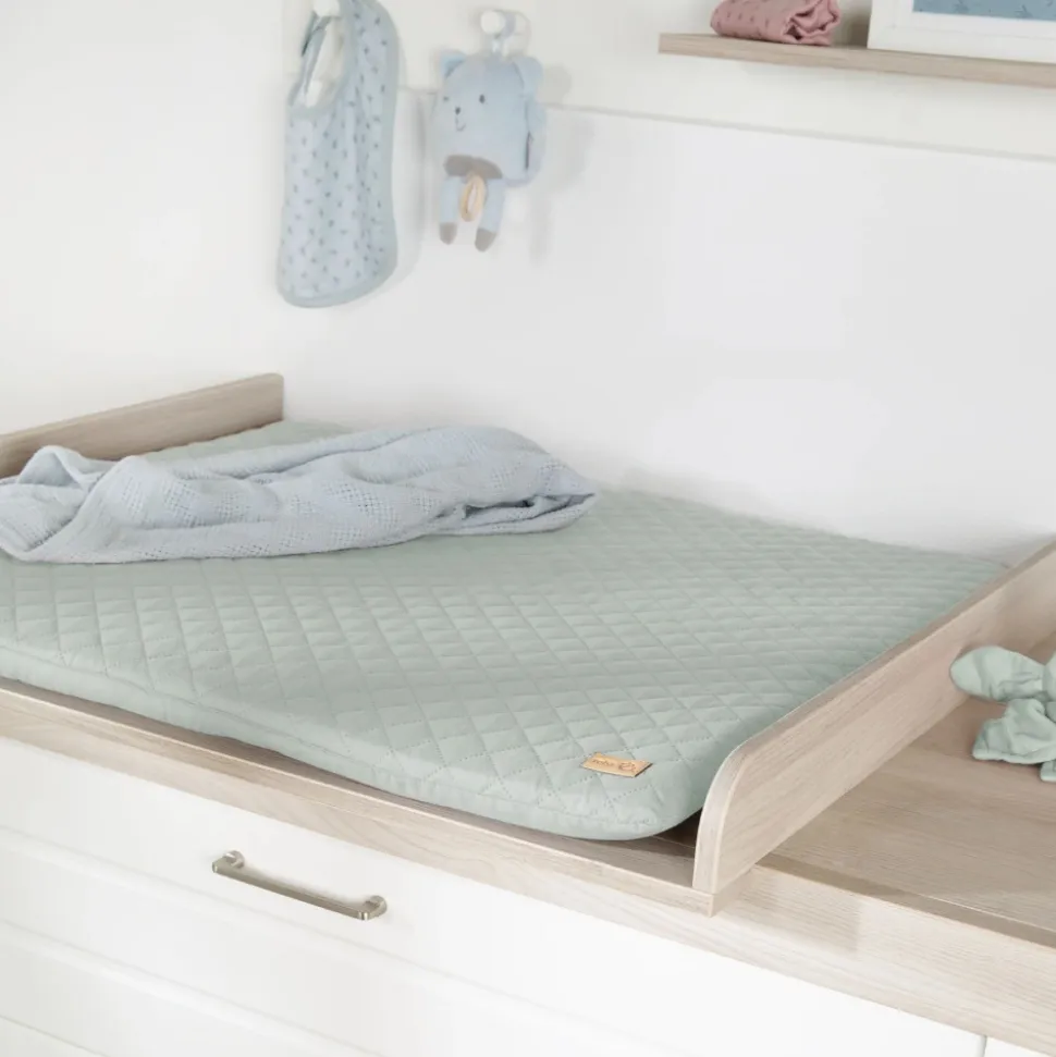 Matelas à langer 85 x 75 cm vert givré