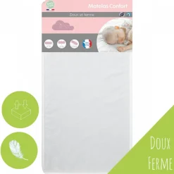 Matelas lit basic 24kg/m3 - 60 x 120 cm