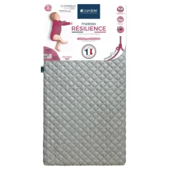 Matelas résilience déhoussable 360° 60x120x11 cm