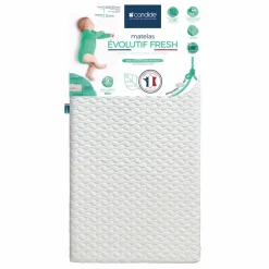 Matelas évolutif fresh déhoussable 360° 60 x 120 cm