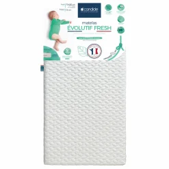 Matelas évolutif fresh déhoussable 360° 70x140 cm