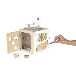 Maxi cube d'activités en bois pour enfant pure