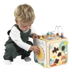 Maxi cube d'activités en bois pour enfant pure