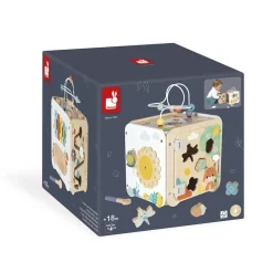 Maxi cube d'activités en bois pour enfant pure