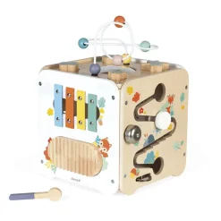 Maxi cube d'activités en bois pour enfant pure