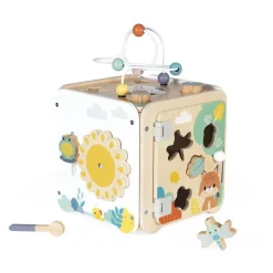 Maxi cube d'activités en bois pour enfant pure