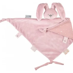 Maxi doudou lapidou phosphorescent glow avec motif imprimé vieux rose