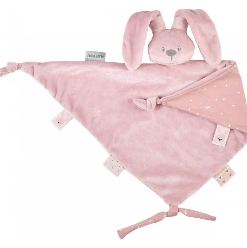 Maxi doudou lapidou phosphorescent glow avec motif imprimé vieux rose