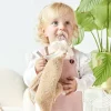 Maxi doudou ours bouclette caramel