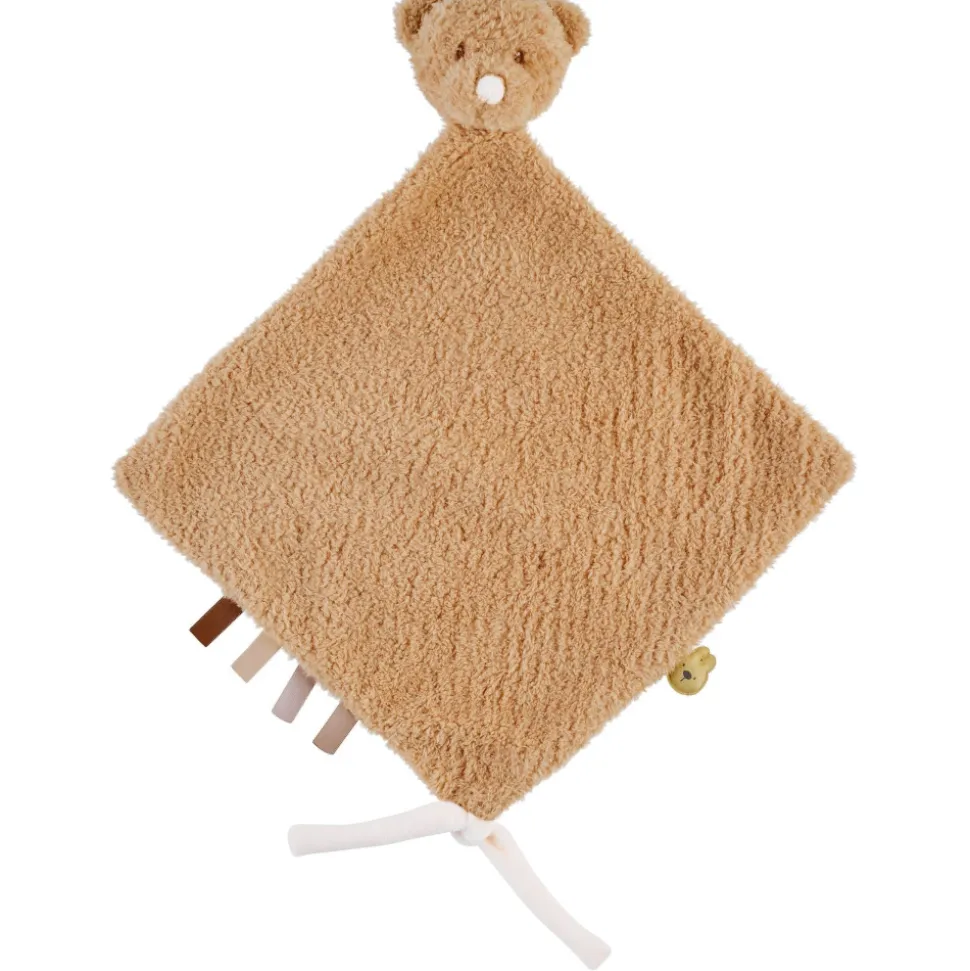 Maxi doudou ours bouclette caramel