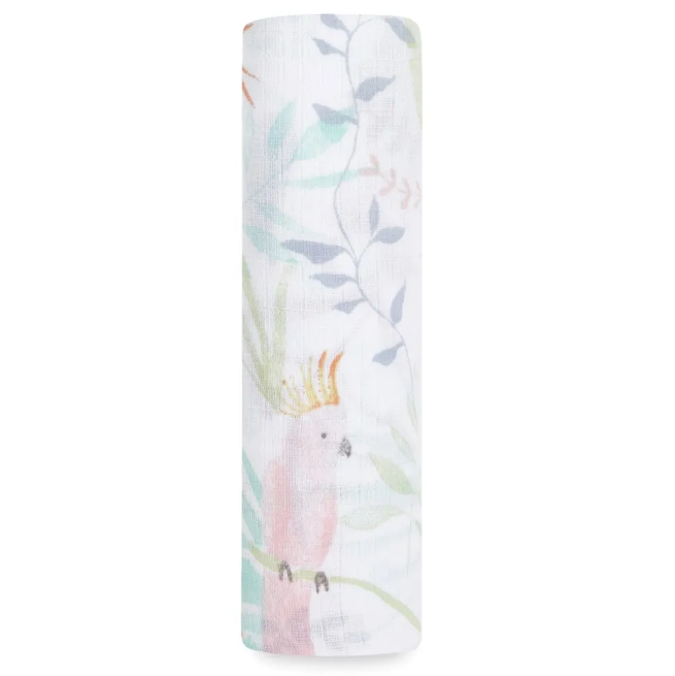 Maxi-lange en mousseline de coton tropicalia