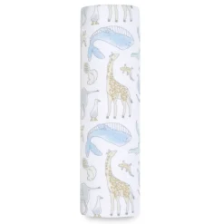Maxi-lange en mousseline de coton natural history