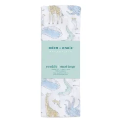 Maxi-lange en mousseline de coton natural history