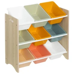 Meuble de rangement play avec 9 bacs