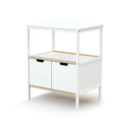 Meuble à langer essentiel plus blanc / hêtre brut