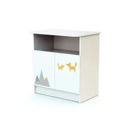Meuble à langer renard gris