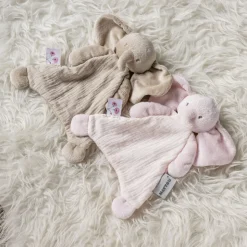 Mini doudou fanfan éléphant rose