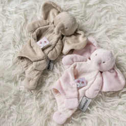 Mini doudou fanfan éléphant rose