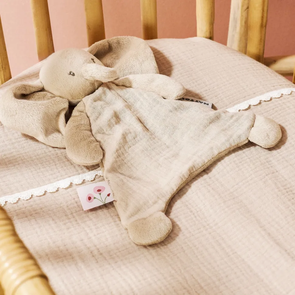 Mini doudou fanfan éléphant sable