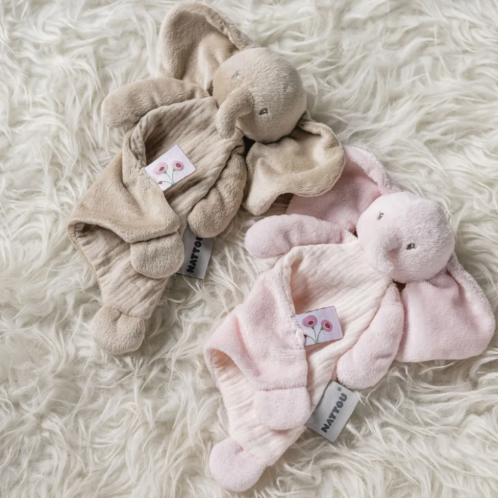 Mini doudou fanfan éléphant sable