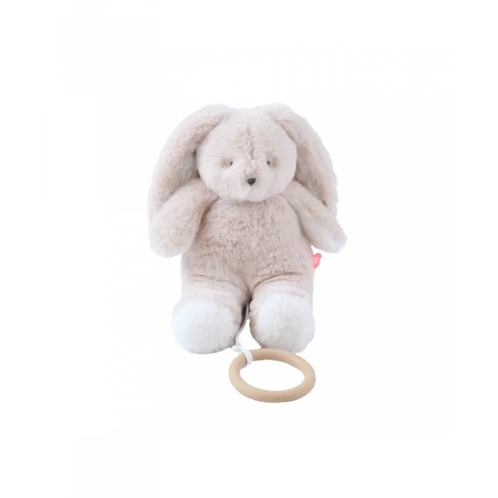 Mini peluche musicale 20 cm moka