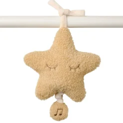 Mini peluche musicale étoile bouclette miel