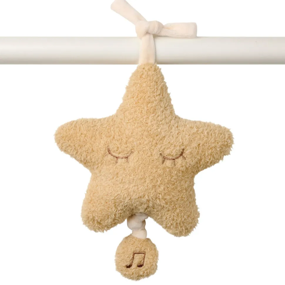 Mini peluche musicale étoile bouclette miel
