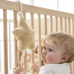 Mini peluche musicale étoile bouclette miel