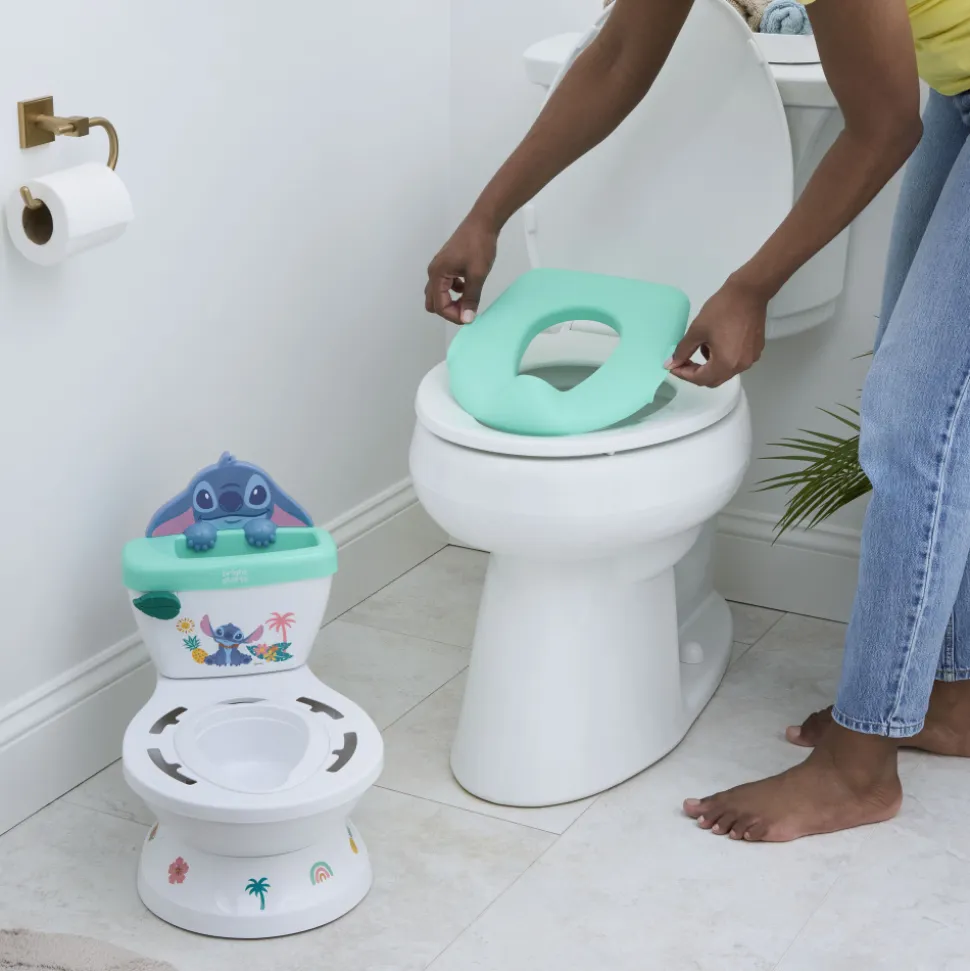 Mini toilette avec réducteur de lunette, 2 en 1