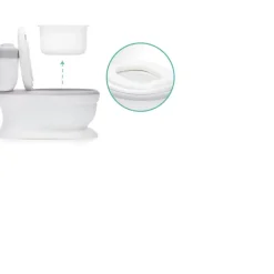 Mini toilette marlin gris/blanc
