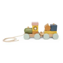 Mini train des animaux en bois