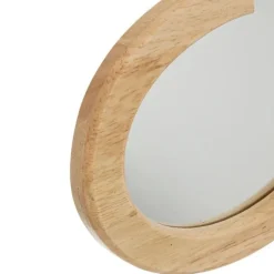 Miroir nuage 40 x 36 cm bois avec pompons