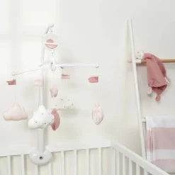 Mobile bébé musical lily poudrée