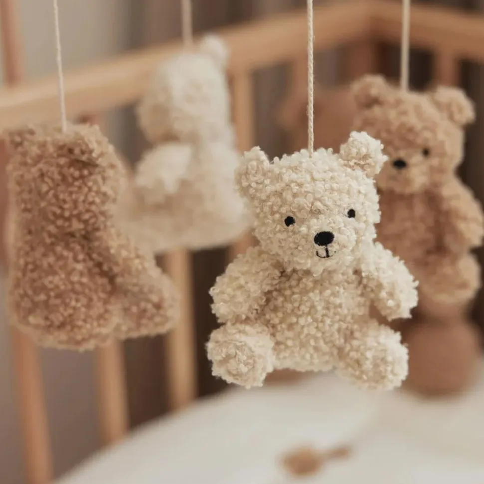 Mobile d'éveil bébé teddy bear naturel et biscuit