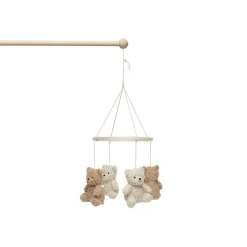 Mobile d'éveil bébé teddy bear naturel et biscuit