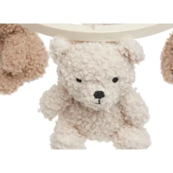 Mobile d'éveil bébé teddy bear naturel et biscuit